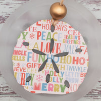 Sand Dollar Christmas Tree Ornament, Car Charm, Wooden Backpack tag, Beach Lover Gift