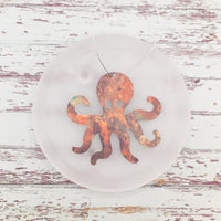 Octopus acrylic gift tag, Christmas Tree Ornament, Car Charm, Bag tag, Beach Lover Gift, Dry Erase Gift Tag