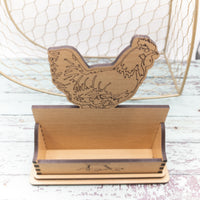 Chicken Business Card Holder for desk, Desk Card Holder, farm fresh eggs, great gift for farmers, chicken lovers!