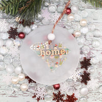 South Carolina Christmas Ornament, SC State Christmas Tree Ornament, Beach Acrylic Ornament, Snowman Gift Tag, Coastal Christmas, handmade