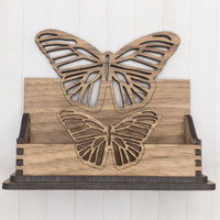 Butterfly Business Card Holder for desk, Desk Card Holder, Nature Business card holder