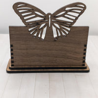 Butterfly Business Card Holder for desk, Desk Card Holder, Nature Business card holder