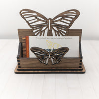 Butterfly Business Card Holder for desk, Desk Card Holder, Nature Business card holder